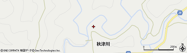 和歌山県田辺市秋津川1746周辺の地図