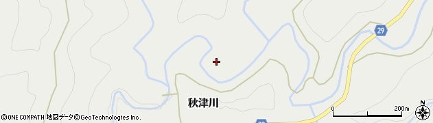 和歌山県田辺市秋津川1850周辺の地図