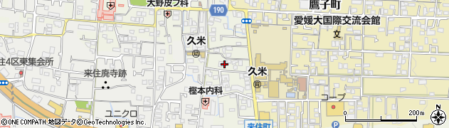 愛媛県松山市南久米町665周辺の地図