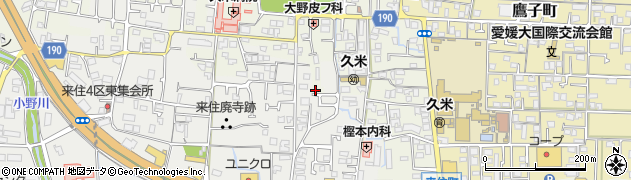 愛媛県松山市南久米町687周辺の地図