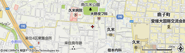 愛媛県松山市南久米町690周辺の地図