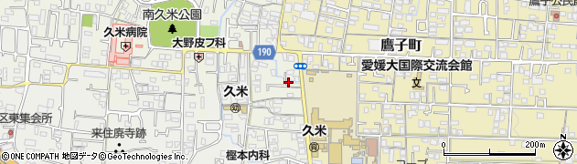愛媛県松山市南久米町664周辺の地図
