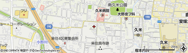 愛媛県松山市南久米町740周辺の地図