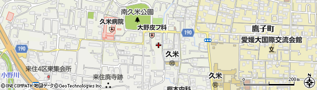 愛媛県松山市南久米町685周辺の地図