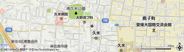 愛媛県松山市南久米町684周辺の地図