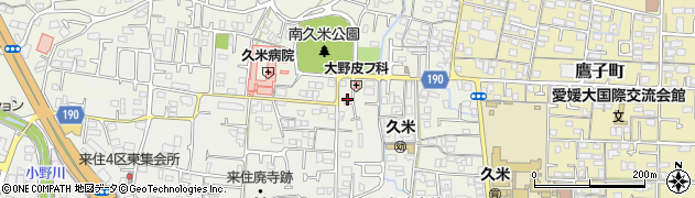 愛媛県松山市南久米町686周辺の地図