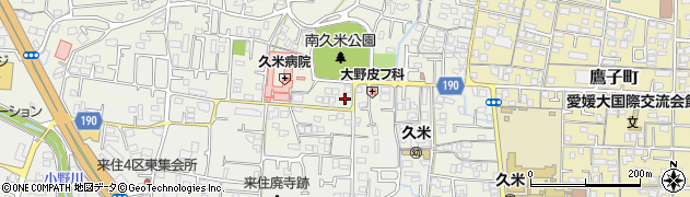 愛媛県松山市南久米町701周辺の地図