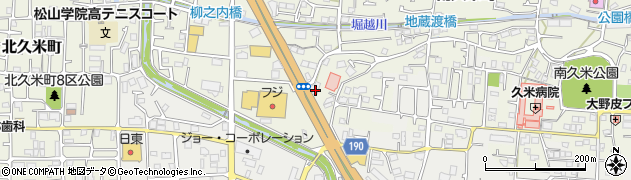 愛媛県松山市南久米町555周辺の地図