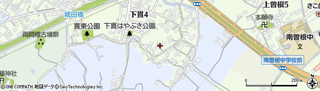 福岡県北九州市小倉南区下貫4丁目周辺の地図