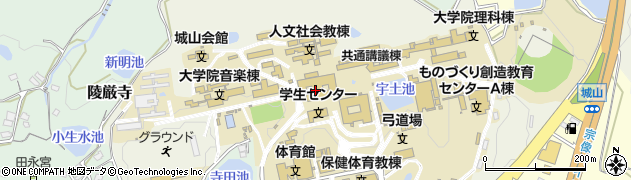 福岡教育大学（国立大学法人）　学術情報センター・図書館周辺の地図