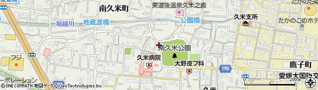 愛媛県松山市南久米町715周辺の地図