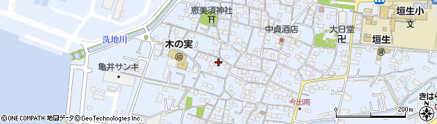 愛媛県松山市西垣生町周辺の地図