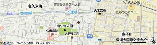 愛媛県松山市南久米町610周辺の地図
