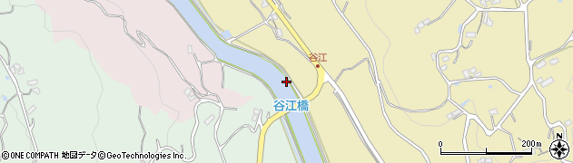 谷江橋周辺の地図