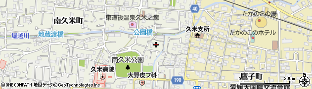 愛媛県松山市南久米町615周辺の地図