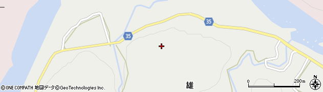 徳島県那賀郡那賀町雄ひわだ周辺の地図