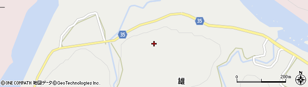 徳島県那賀郡那賀町雄ひわだ25周辺の地図