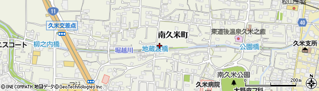 愛媛県松山市南久米町459周辺の地図