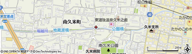 愛媛県松山市南久米町337周辺の地図
