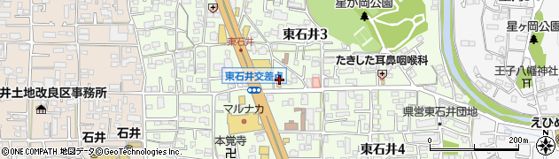 愛媛県松山市東石井周辺の地図