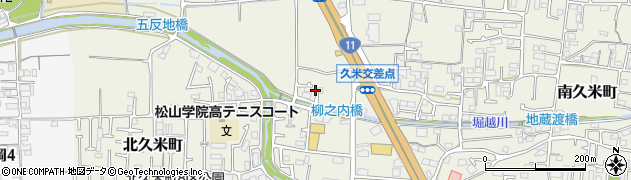 愛媛県松山市南久米町513周辺の地図