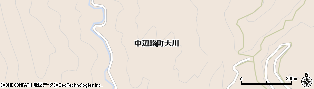 和歌山県田辺市中辺路町大川周辺の地図