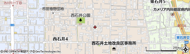 愛媛県松山市西石井5丁目周辺の地図