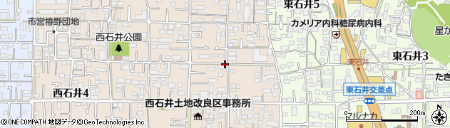 愛媛県松山市西石井6丁目周辺の地図