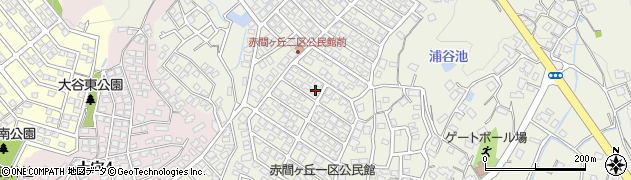 福岡県宗像市赤間ヶ丘周辺の地図