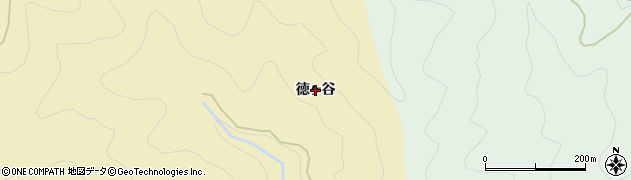 徳島県那賀町（那賀郡）拝宮（徳ヶ谷）周辺の地図