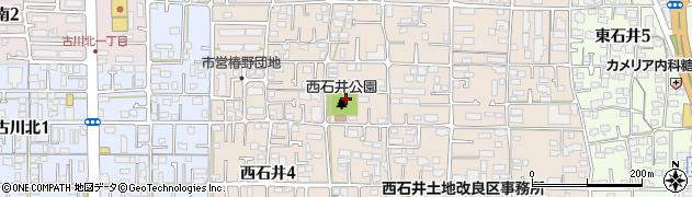西石井公園周辺の地図