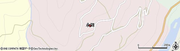 高知県大豊町（長岡郡）永渕周辺の地図
