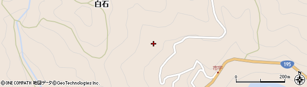 徳島県那賀町（那賀郡）白石（中村）周辺の地図
