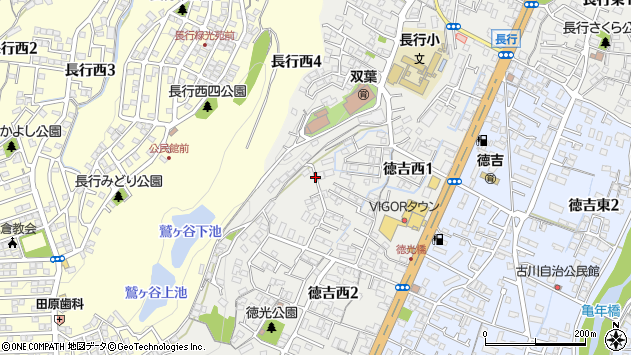 〒803-0278 福岡県北九州市小倉南区徳吉西の地図
