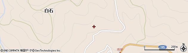徳島県那賀町（那賀郡）白石（中尾）周辺の地図