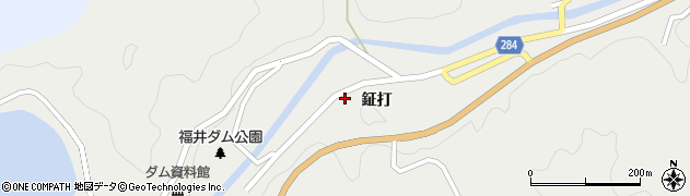 徳島県阿南市福井町鉦打周辺の地図