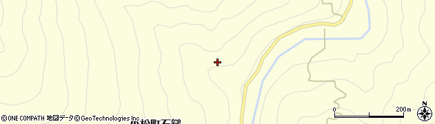 愛媛県西条市小松町石鎚周辺の地図