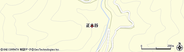 徳島県那賀町（那賀郡）音谷（正木谷）周辺の地図