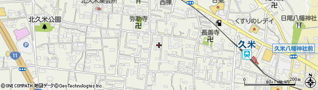愛媛県松山市南久米町415周辺の地図