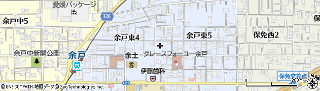 余戸東竹の宮公園周辺の地図