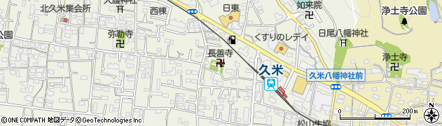 愛媛県松山市南久米町205周辺の地図