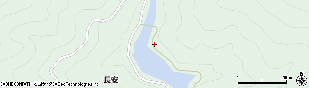 徳島県那賀郡那賀町長安久保周辺の地図
