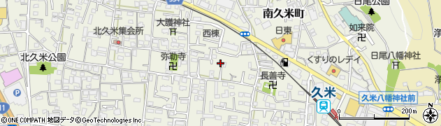愛媛県松山市南久米町188周辺の地図