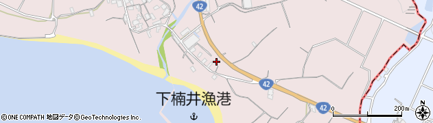 和歌山県御坊市名田町楠井992周辺の地図