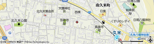 愛媛県松山市南久米町176周辺の地図