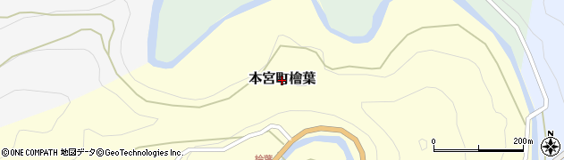 和歌山県田辺市本宮町檜葉周辺の地図
