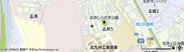 福岡県北九州市小倉南区志井5丁目周辺の地図