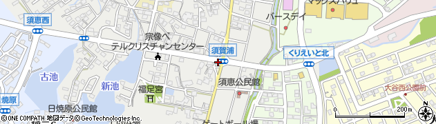 須賀浦周辺の地図