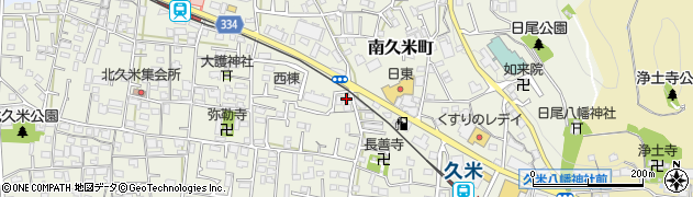 愛媛県松山市南久米町165周辺の地図