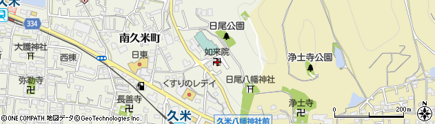 愛媛県松山市南久米町2周辺の地図